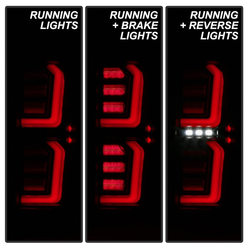 Spyder GMC Sierra 19-20 Incandescent Bulb Model Only LED Tail Lights-Black Smoke ALT-YD-GS19-LED-BSM