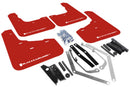 Rally Armor 13-19 Ford Fiesta ST Red UR Mud Flap w/White Logo-1