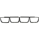 ANZO Taillight Bezels 2010-2013 Chevrolet Camaro Taillight Bezels - 4pc Flat Black-2