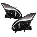 Spyder Nissan GTR R35 09-14 - Projector Headlights - DRL LED - Black-1