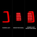 ANZO 1997-2004 Dodge Dakota LED Taillights Black Housing Clear Lens Pair-2