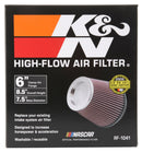 K&N Round Tapered Universal Air Filter 6 inch Flange 7 1/2 inch Base 5 inch Top 7 1/2 inch Height-8