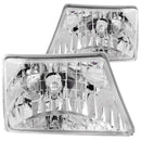 ANZO 1998-2000 Ford Ranger Crystal Headlights Chrome-1