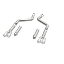 MagnaFlow Axle-Back, SS, 3in, Quad Split Rear 3.5 Tips 2015 Dodge Challenger incl SRT Hellcat-6