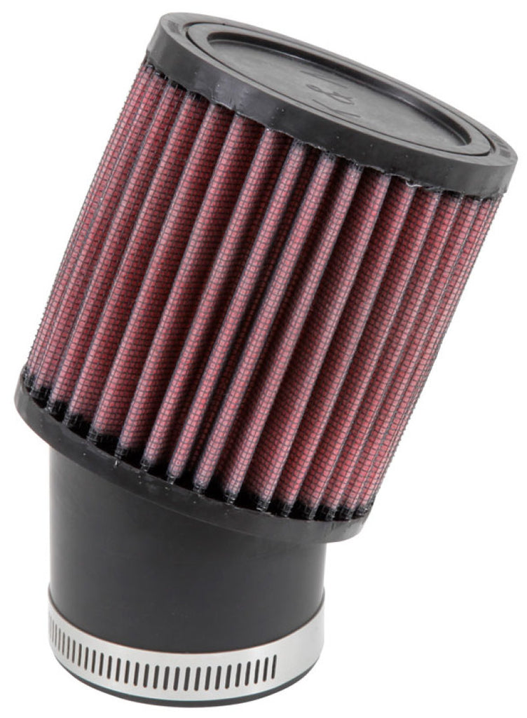 K&N Filter Universal Rubber Round Straight Filter 20 Deg Angled 2-7/16in Flange 3-3/4in OD 4in H