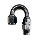 Fragola -6AN Real Street x 180 Degree Hose End Black For PTFE Hose-2