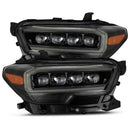 AlphaRex 16-20 Toyota Tacoma NOVA LED Projector Headlight Plank Style Alpha Black w/Activation Light-1