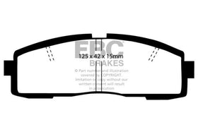 EBC 86-92 Toyota Supra 2.8 Yellowstuff Rear Brake Pads