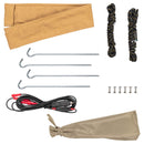 ARB Aluminum Awning Kit w/ Light 8.2ft x 8.2ft Includes Light Installed-8