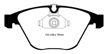EBC 08-10 BMW M3 4.0 (E90) Bluestuff Front Brake Pads