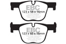 EBC 12+ BMW 335 3.0 Turbo (F30) Redstuff Rear Brake Pads-2