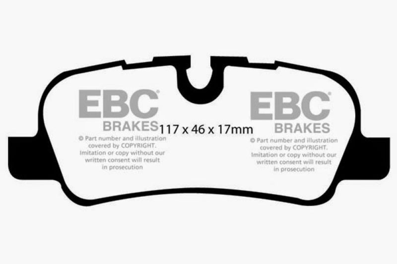 EBC 05-10 Land Rover LR3 4.4 Greenstuff Rear Brake Pads - 0