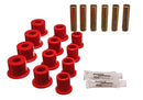 Energy Suspension Rear Spring Bushings - Red-1