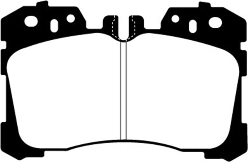 EBC 07+ Lexus LS460 4.6 Redstuff Front Brake Pads - 0