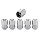 McGard Wheel Lock Nut Set - 5pk. (Cone Seat) M12X1.25 / 3/4 Hex / 1.28in. Length - Chrome-1