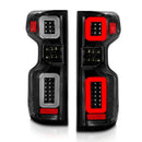 ANZO 19-21 Chevy Silverado Full LED Taillights Black Housing Clear Lens G2 (w/C light Bars)-3
