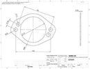 Turbo XS 4 Hole 3in Gasket 105mm Center-to-Center (Fits WS-MP-V2 / WS02-RMA / WS02-RMA-TI)-1
