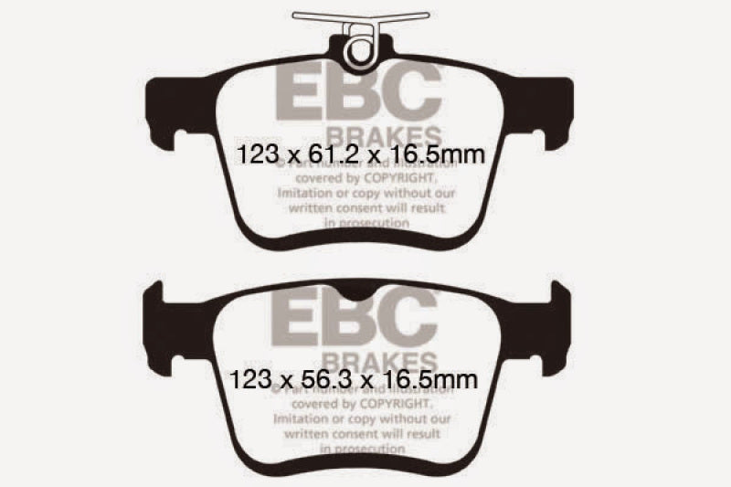 EBC 14+ Audi A3 1.8 Turbo (w/Electronic Parking Brake) Greenstuff Rear Brake Pads - 0