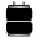 Firestone Ride-Rite Replacement Bellow 268C 5/8CF 1/2PIN BN (W217606766)-2