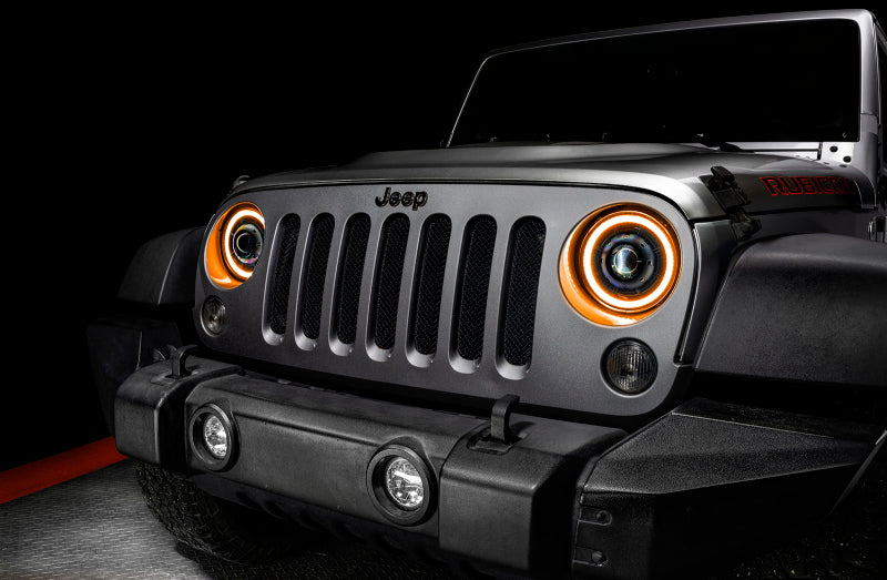 ORACLE Lighting 07-18 Jeep Wrangler JK Oculus 7in. Switchback Bi-LED Projector Headlights - 0