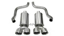 Corsa 2009-2013 Chevrolet Corvette C6 6.2L V8 Polished Xtreme Axle-Back Exhaust-1