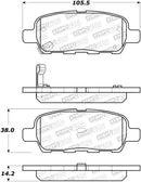 StopTech Sport Brake Pads w/Shims and Hardware - Rear-1