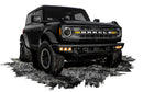 Oracle High 21-22 Ford Bronco Triple LED Fog Light kit for Steel Bumper-2