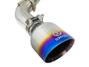 aFe Takeda 2.5in 304 SS Cat-Back Exhaust System w/ Blue Flame Tips 16-18 Infiniti Q50 V6-3.0L (tt)-5