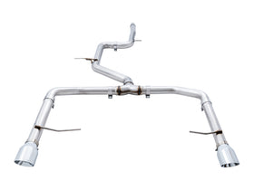 AWE Tuning 18-21 Volkswagen Jetta GLI Mk7 Track Edition Exhaust - Chrome Silver Tips (Fits OEM DP) - 0