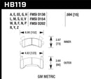 Hawk 1978-1979 Buick Century Custom HPS 5.0 Front Brake Pads-1