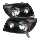 xTune Toyota 4Runner 03-05 Crystal Headlights Black HD-JH-T4R03-AM-BK-1