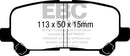 EBC 07-13 Acura MDX 3.7 Ultimax2 Rear Brake Pads-1
