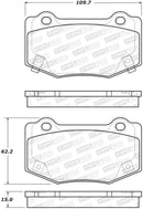 StopTech 14-18 Chevy Corvette Sport Performance Rear Brake Pads-1