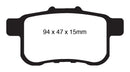 EBC 09-14 Acura TSX 2.4 Yellowstuff Rear Brake Pads-7