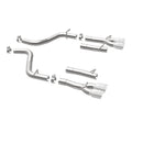 MagnaFlow Axle-Back, SS, 2.5in, Quad Split Rear 3.5in Tip 2015 Dodge Challenger 3.6L V6-8