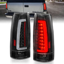 ANZO 1999-2000 Cadillac Escalade LED Taillights Black Housing Clear Lens Pair-1