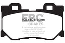 EBC 08-13 Infiniti FX50 5.0 Yellowstuff Rear Brake Pads-1