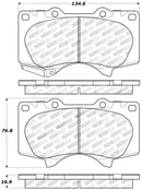 StopTech Performance 03-09 Lexus GX 470 Front Brake Pads-1