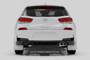 Rally Armor 19-21 Hyundai Elantra GT N Line/i30 Black UR Mud Flap w/Performance Blue Logo-2