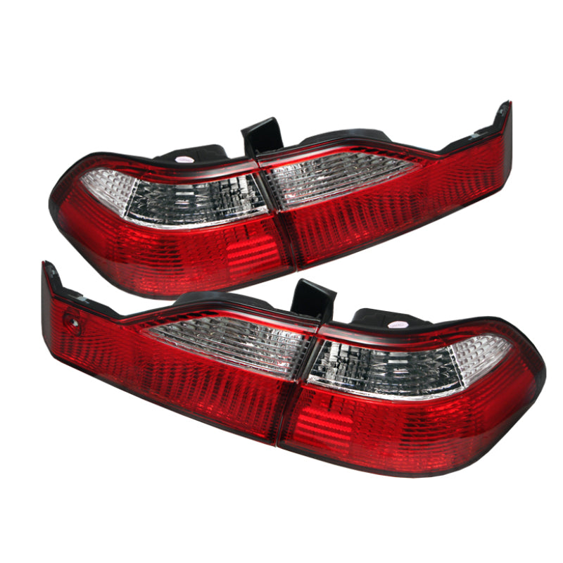 Spyder Honda Accord 98-00 4Dr Euro Style Tail Lights Red Clear ALT-YD-HA98-RC - 0