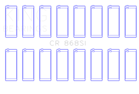 King Engine Bearings Ford 281CI/302CI/330CI 4.6L/5.0L/5.4L V8 Rod Bearing Set - Size STD - 0