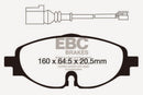 EBC 14+ Audi A3 1.8 Turbo Ultimax2 Front Brake Pads-2