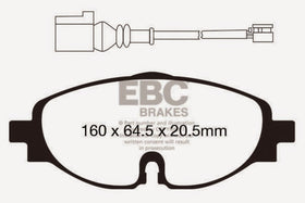 EBC 14+ Audi A3 1.8 Turbo Ultimax2 Front Brake Pads - 0