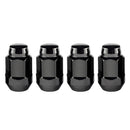 McGard Hex Lug Nut (Cone Seat Bulge Style) M12X1.5 / 3/4 Hex / 1.45in. Length (4-Pack) - Black-1