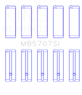 King Engine Bearings Hyundai G4KE/G4KC Main Bearings (Set of 5) - 0