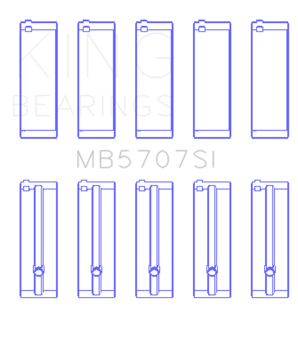 King Engine Bearings Hyundai G4KE/G4KC Main Bearings (Set of 5)