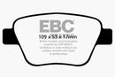 EBC 10-13 Audi A3 2.0 Turbo (Bosch rear caliper) Ultimax2 Rear Brake Pads-1