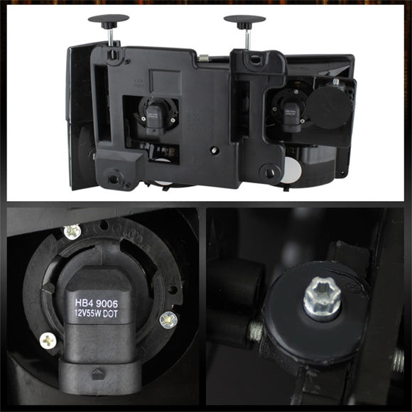 xTune GMC Yukon 92-93 Crystal Headlights w/ Corner & Bumper Smoke HD-JH-GMCCK88-AM-SM-SET