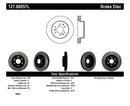 StopTech 05-10 GMC Sierra 1500 (w Rear Drum) / 07-09 GMC Yukon Front Left Slotted & Drilled Rotor-5