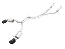 AWE Tuning Audi B9 RS 5 Sportback Touring Edition Exhaust-Non Resonated- Diamond Black RS Style Tips-1